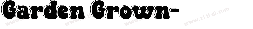 Garden Grown字体转换
